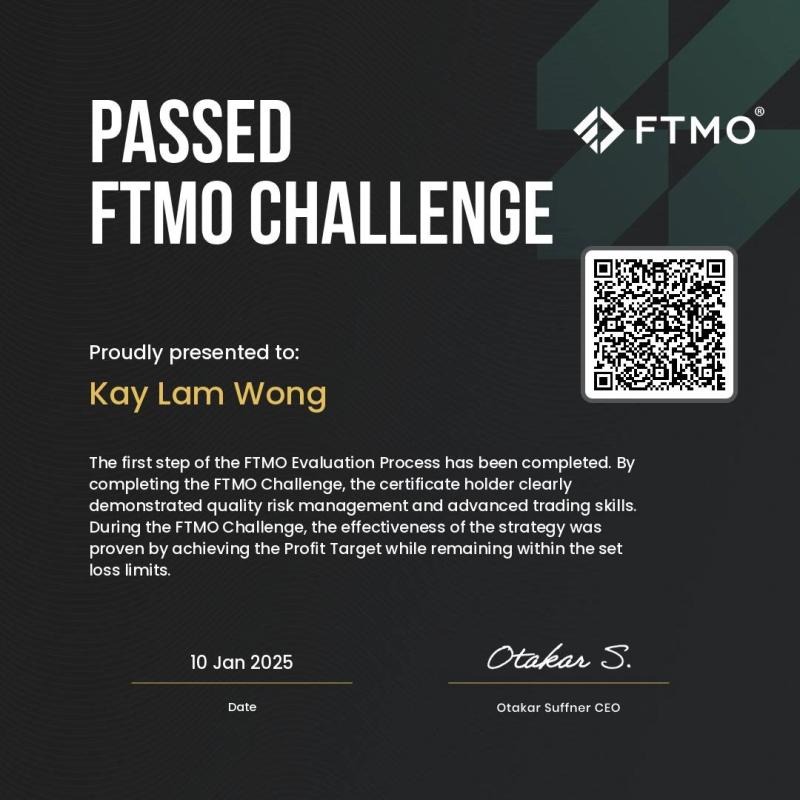 Kay Lam Wong verified certificate